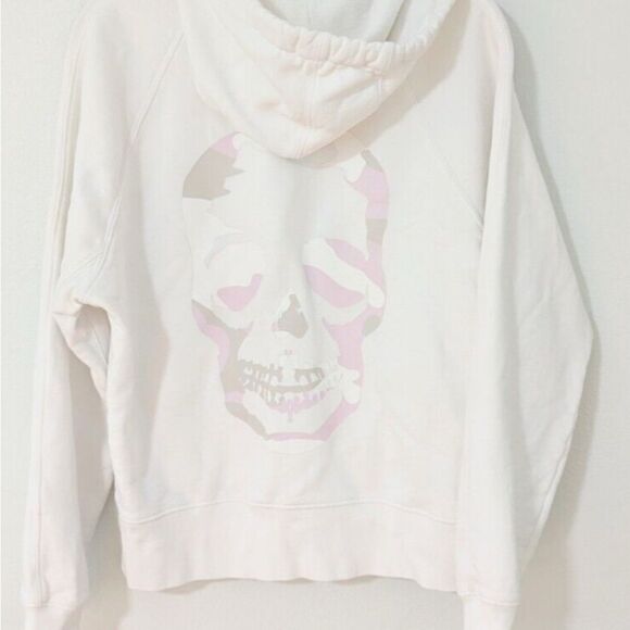 Zadig Voltaire NWT Clipper Camo Skull White Skull Print Sweatshirt - Picture 1 of 1